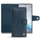 Funda de piel Samsung Galaxy Note10+ - Jean vintage ( Roughtcut - Pantone 285U  ) 