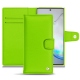 Samsung Galaxy Note10+ leather case - Vert fluo