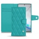 Custodia in pelle Samsung Galaxy Note10+ - Bleu fluo - Couture