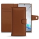 Samsung Galaxy Note10+ leather case - Marron PU