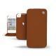 硬质真皮保护套 Apple iPhone 4  - Marron ( Nappa - Pantone 1615C ) 