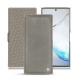 Samsung Galaxy Note10+ leather case - Acier vintage ( Pantone 403C ) 