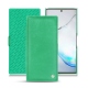 Samsung Galaxy Note10+ leather case - Menthe vintage ( Pantone 562C ) 