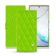 Capa em pele Samsung Galaxy Note10+ - Vert fluo - Couture