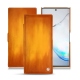 Samsung Galaxy Note10+ leather case - Orange Patine