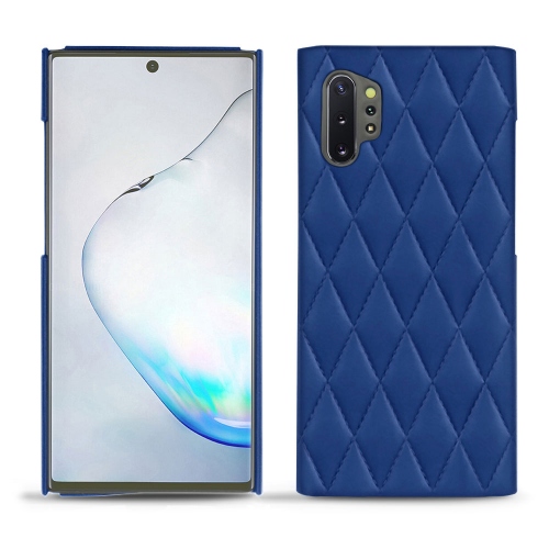Custodia in pelle Samsung Galaxy Note10+Bleu océan - Couture ( Nappa - Pantone #15458a) 