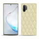 가죽 커버 Samsung Galaxy Note10+ - Ivoire - Couture ( Sleek P C12 - White ) 