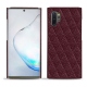 Capa em pele Samsung Galaxy Note10+ - Lie de vin - Couture ( Pantone 5115C ) 