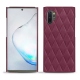 Capa em pele Samsung Galaxy Note10+ - Prune vintage - Couture