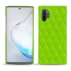 Capa em pele Samsung Galaxy Note10+ - Vert fluo - Couture
