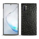 Custodia in pelle Samsung Galaxy Note10+ - Autruche nero