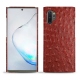 Coque cuir Samsung Galaxy Note10+ - Autruche ciliegia