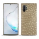 Samsung Galaxy Note10+ leather cover - Autruche desert