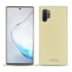 Coque cuir Samsung Galaxy Note10+ - Beige PU