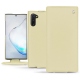 Housse cuir Samsung Galaxy Note10 - Beige ( Nappa - Pantone 7502C ) 