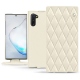 Capa em pele Samsung Galaxy Note10 - Blanc - Couture ( Bologna - White ) 