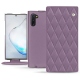 Housse cuir Samsung Galaxy Note10 - Lilas - Couture ( Nappa - Pantone 2645U ) 