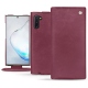 Samsung Galaxy Note10 leather case - Prune vintage ( Pantone 512C ) 