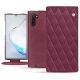 Capa em pele Samsung Galaxy Note10 - Prune vintage - Couture