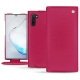 Samsung Galaxy Note10 leather case - Rose fluo