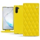 가죽 커버 Samsung Galaxy Note10 - Jaune fluo - Couture