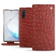 Lederschutzhülle Samsung Galaxy Note10 - Autruche ciliegia