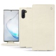 Housse cuir Samsung Galaxy Note10 - Blanc escumo