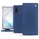 Capa em pele Samsung Galaxy Note10 - Bleu frisson