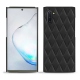 Samsung Galaxy Note10 leather cover - Noir - Couture ( Nappa - Black ) 