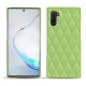 Lederschutzhülle Samsung Galaxy Note10 - Vert olive - Couture ( Nappa - Pantone 578U ) 