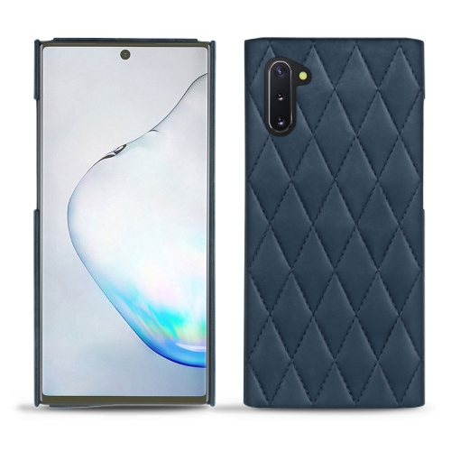 Lederschutzhülle Samsung Galaxy Note10Jean vintage - Couture ( Pantone #2f414f  ) 