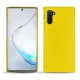 Coque cuir Samsung Galaxy Note10 - Jaune fluo