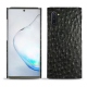 Samsung Galaxy Note10 leather cover - Autruche nero