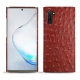 Lederschutzhülle Samsung Galaxy Note10 - Autruche ciliegia