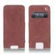 Apple iPhone 5 leather case - Passion vintage ( Glutton - Red ) 