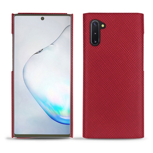 Lederschutzhülle Samsung Galaxy Note10Rouge passion ( Pantone #a6192e ) 