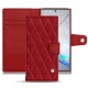 Funda de piel Samsung Galaxy Note10 - Rouge - Couture ( Nappa - Pantone 199C ) 
