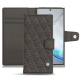 Capa em pele Samsung Galaxy Note10 - Anthracite - Couture ( Pantone 424C ) 