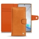 Custodia in pelle Samsung Galaxy Note10 - Mandarine vintage ( Pantone 165C ) 
