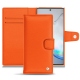 Capa em pele Samsung Galaxy Note10 - Orange fluo