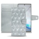 Samsung Galaxy Note10 leather case - Platinium - Couture