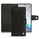 Samsung Galaxy Note10 leather case - Abaca nero