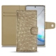 Samsung Galaxy Note10 leather case - Autruche desert