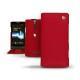 硬质真皮保护套 Sony Xperia S  - Rouge ( Nappa - Pantone 199C ) 