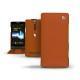 硬质真皮保护套 Sony Xperia S  - Marron ( Nappa - Pantone 1615C ) 