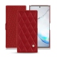 Custodia in pelle Samsung Galaxy Note10 - Rouge - Couture ( Nappa - Pantone 199C ) 