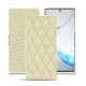 Samsung Galaxy Note10 leather case - Ivoire - Couture ( Sleek P C12 - White ) 