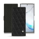 가죽 커버 Samsung Galaxy Note10 - Ebène - Couture ( Sleek P C12 - Black ) 