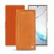 Capa em pele Samsung Galaxy Note10 - Mandarine vintage ( Pantone 165C ) 