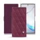 Capa em pele Samsung Galaxy Note10 - Prune vintage - Couture